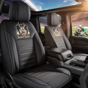 Seat Cover Custom Fit for 2012-2026 Ford F150 Crew Cab SuperCrew/2017-2026 F250 F350 F450 Super Duty Crew Cab Pick-up Truck XL XLT Lariat King Ranch Platinum